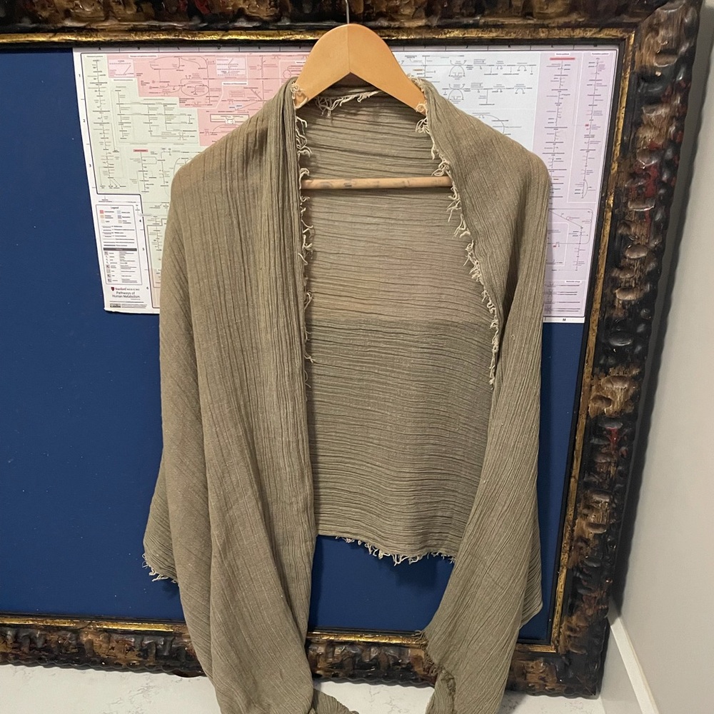 Beige Urban Outfitters Gauzy Scarf